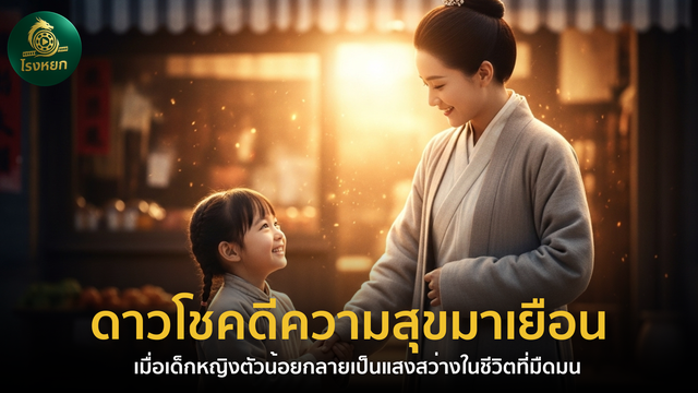 ดาวโชคดีความสุขมาเยือน – เมื่อเด็กหญิงตัวน้อยกลายเป็นแสงสว่างในชีวิตที่มืดมน