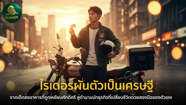 ไรเดอร์ผันตัวเป็นเศรษฐี – จากเด็กส่งอาหารที่ถูกเหยียบศักดิ์ศรี สู่ตำนานนักธุรกิจที่เปลี่ยนชีวิตด้วยสองมือของตัวเอง