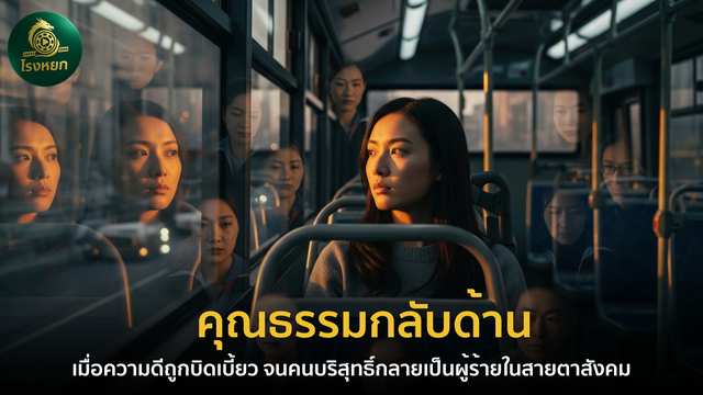 คุณธรรมกลับด้าน – เมื่อความดีถูกบิดเบี้ยว จนคนบริสุทธิ์กลายเป็นผู้ร้ายในสายตาสังคม