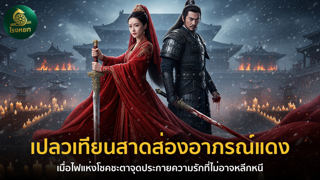 เปลวเทียนสาดส่องอาภรณ์แดง — เมื่อไฟแห่งโชคชะตาจุดประกายความรักที่ไม่อาจหลีกหนี